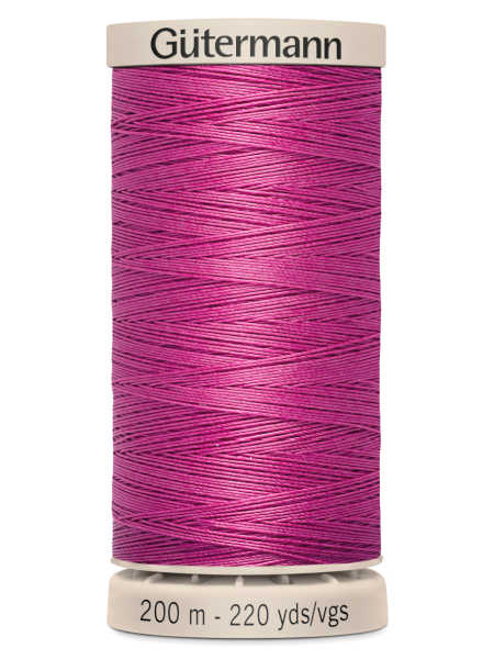 Gutermann Cotton Hand Quilting Thread - 200m Spool - Colour 2955 (Vibrant Fuchsia / Hot Pink) uk