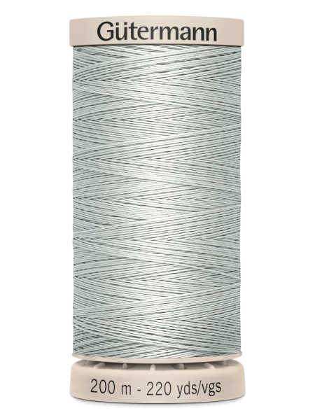 Gutermann Cotton Hand Quilting Thread - 200m Spool - Colour 4507 (Light Grey / Silver Grey) uk