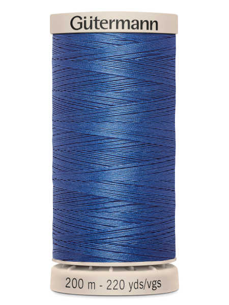 Gutermann Cotton Hand Quilting Thread - 200m Spool - Colour 5133 (Royal Blue / Cobalt Blue) uk