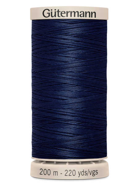Gutermann Cotton Hand Quilting Thread - 200m Spool - Colour 5322 (Navy Blue / Deep Indigo) uk