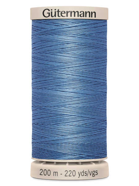 Gutermann Cotton Hand Quilting Thread - 200m Spool - Colour 5725 (Light Blue / Sky Blue) uk
