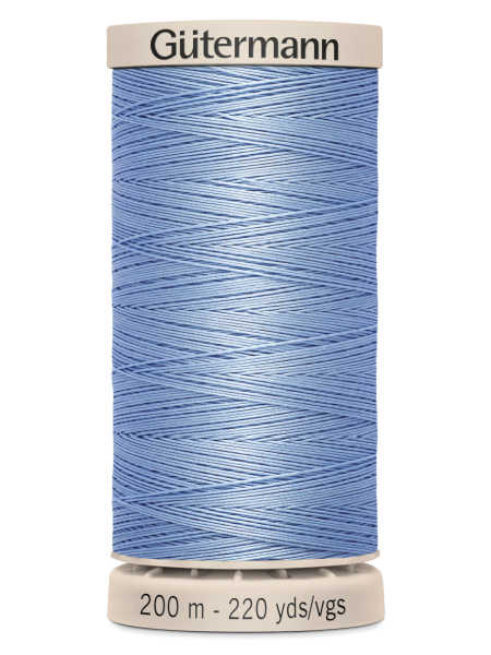 Gutermann Cotton Hand Quilting Thread - 200m Spool - Colour 5826 (Sky Blue / Powder Blue) uk