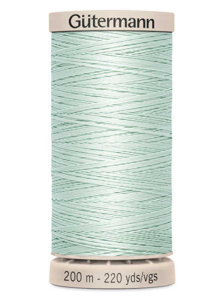 Gutermann Cotton Hand Quilting Thread - 200m Spool - Colour 7918 (Pale Mint Green / Seafoam) uk