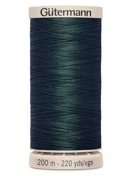 Gutermann Cotton Hand Quilting Thread - 200m Spool - Colour 8113 (Deep Teal / Forest Green) uk