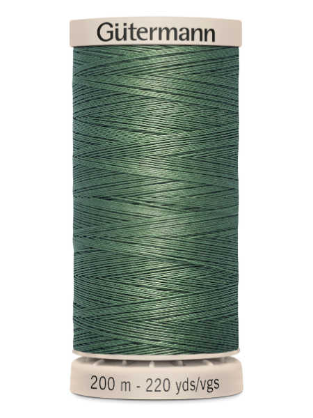 Gutermann Cotton Hand Quilting Thread - 200m Spool - Colour 8724 (Forest Green / Dark Olive) uk