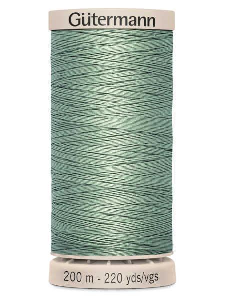 Gutermann Cotton Hand Quilting Thread - 200m Spool - Colour 8816 (Pale Green / Sage Green) uk