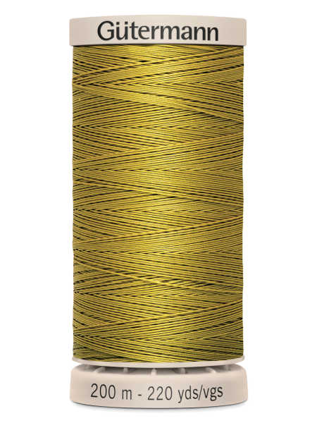 Gutermann Cotton Hand Quilting Thread - 200m Spool - Colour 0956(Goldenrod / Olive Gold) uk