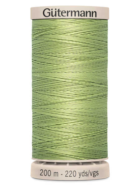 Gutermann Cotton Hand Quilting Thread - 200m Spool - Colour 9837 (Light Green / Pistachio) uk