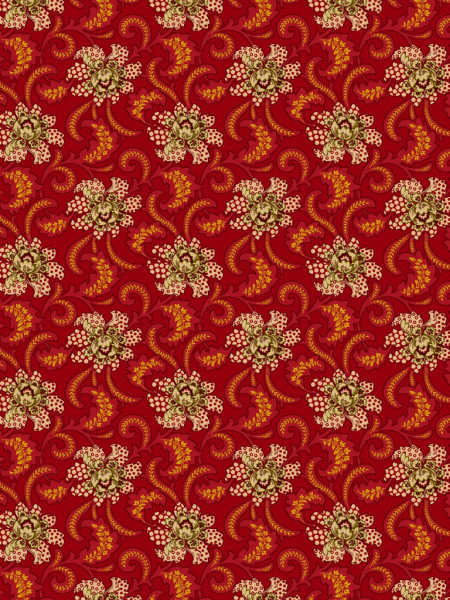 Holiday Foulard Quilting Fabric from Kim Diehl's  Baubles and Balsam collection for Henry Glass UK