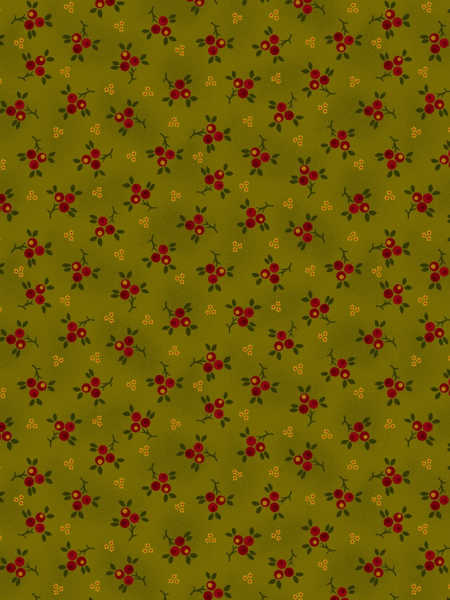 Berry Sprigs Quilting Fabric from Kim Diehl's  Baubles and Balsam collection for Henry Glass UK