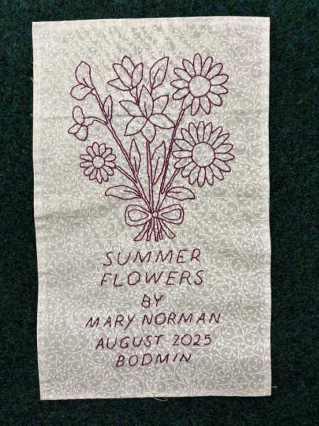 Quilt label PDF pattern