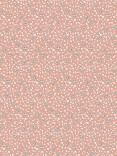 Slow and Steady Peach Daisy Dot quilting fabric by Anni Downs for Hatched and Patched, UK.
