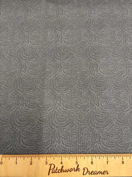 Crimp fabric by Dear Stella UK in grey with a tonal ripple design, 110cm wide.