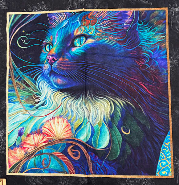 Feline Fantasia Panel by Quilting Treasures - Image 3