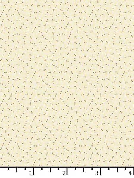 Cream low volume quilting fabric with scattered dot pattern from the Sands of Time collection by EQP Textiles UK.