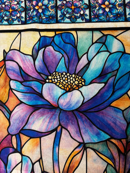 Mosaic Blooms Quilting Fabric Panel - Image 3