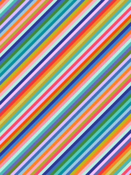 Animal Alphabet multicolour stripe quilting fabric by Lewis and Irene UK