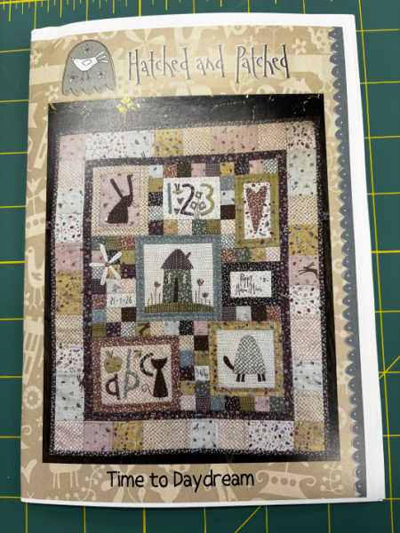 Time to Daydream quilt pattern by Hatched and Patched showing small appliqué patchwork quilt design UK