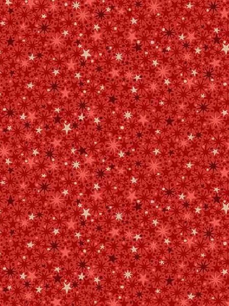 Makower Twinkle red star fabric UK