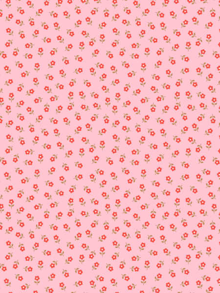 Pink daisy quilting fabric by Lewis and Irene UK cotton fabric