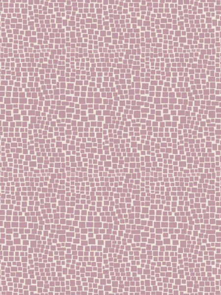 Out & About mauve cobblestone quilting fabric by Natalie Bird for The Birdhouse UK, with a small mauve square pattern on a pale background.