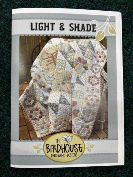 Light and Shade quilt pattern by The Birdhouse Patchwork Designs uk