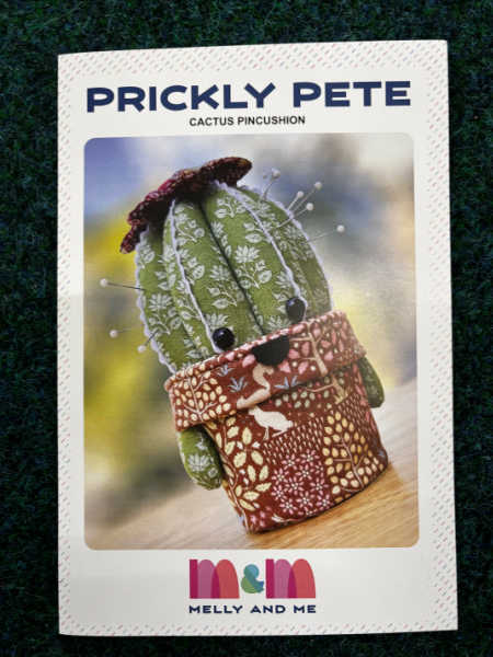 Prickly Pete cactus pincushion pattern by Melly and Me, a quirky sewing pattern available from Patchwork Dreamer UK