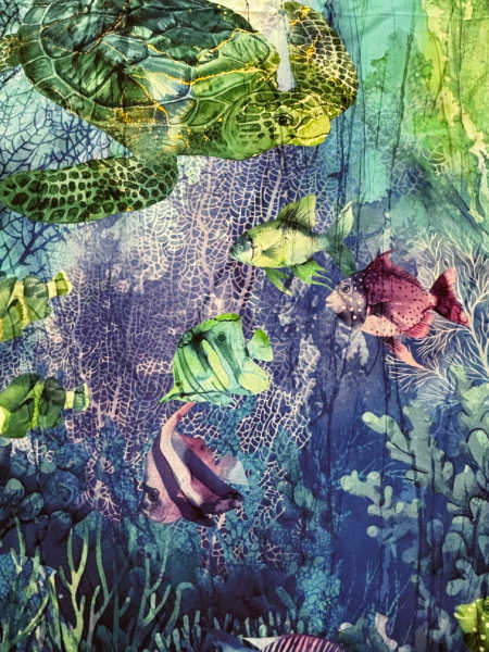 Coral Reef Quilting Panel - Image 3