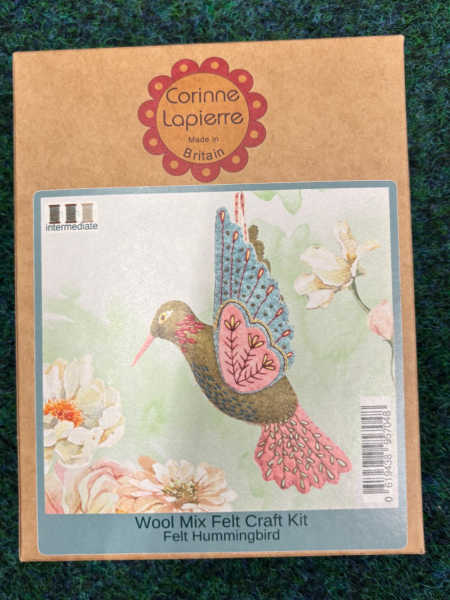 Corinne Lapierre felt hummingbird wool-mix craft kit