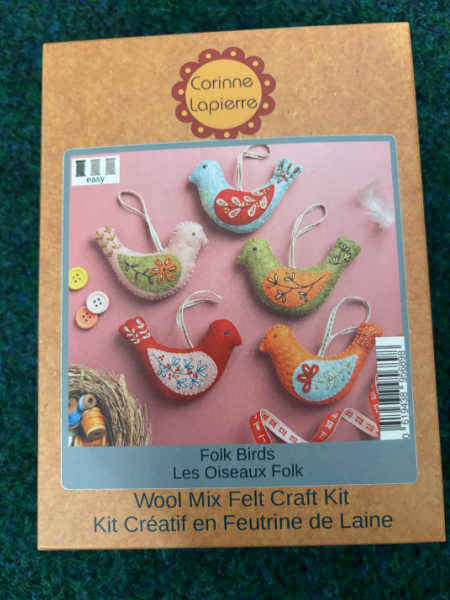 Corinne Lapierre Folk Birds wool-mix felt craft kit