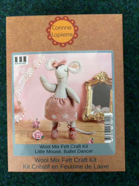 Corinne Lapierre Little Mouse Ballet Dancer wool-mix felt craft kit