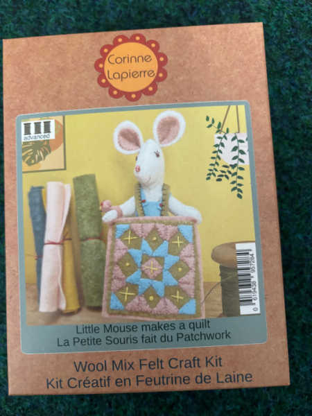 Corinne Lapierre Little Mouse Makes a Quilt wool-mix felt craft kit