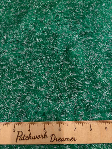 Michael Miller Fairy Frost Viridian green quilting fabric UK