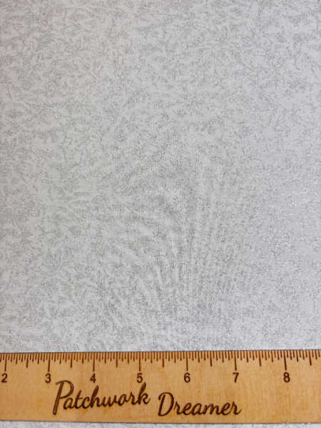 Michael Miller Fairy Frost Zirconium white silver quilting fabric UK