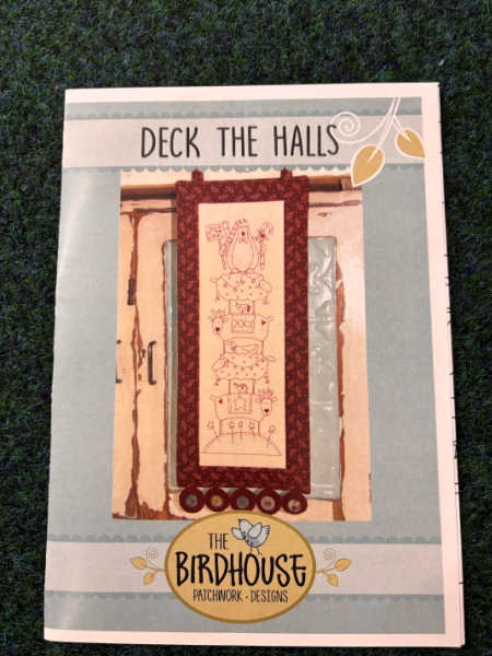 Deck the Halls Christmas stitchery pattern by The Birdhouse uk