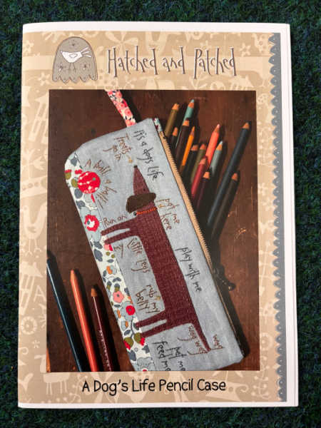 A Dog’s Life pencil case sewing pattern by Hatched and Patched UK