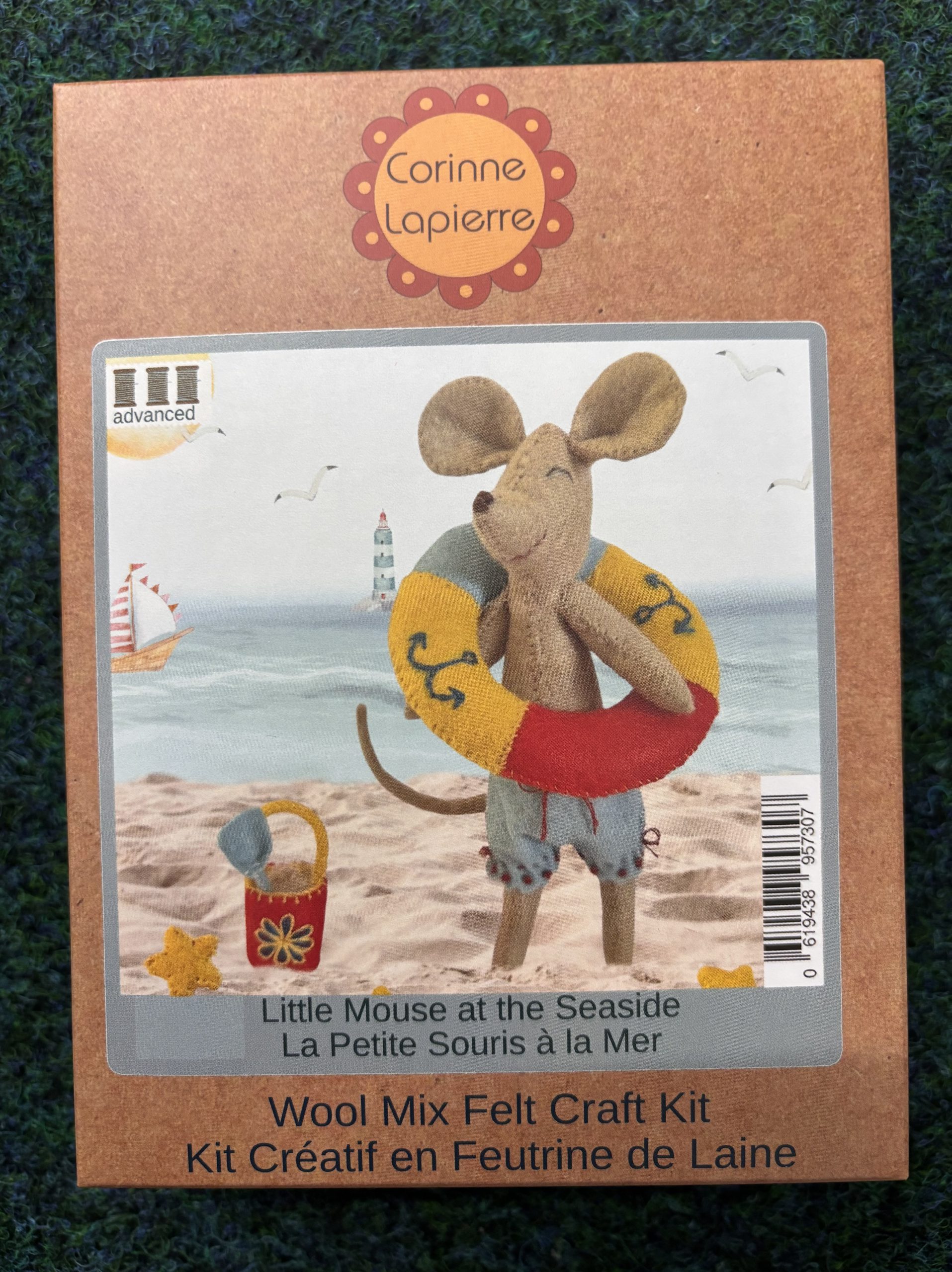 Corinne Lapierre Little Mouse at the Seaside wool mix felt craft kit