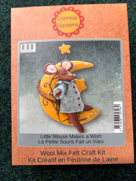 Corinne Lapierre Little Mouse Makes a Wish wool mix felt craft kit