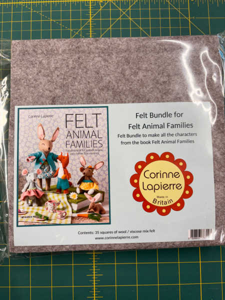 Corinne Lapierre Felt Animal Families felt bundle with 35 wool viscose felt squares